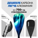 Весло (стекловолокно) EasyRider Aurora три секции - Аксессуары для сап досок | iRide shop фото 6