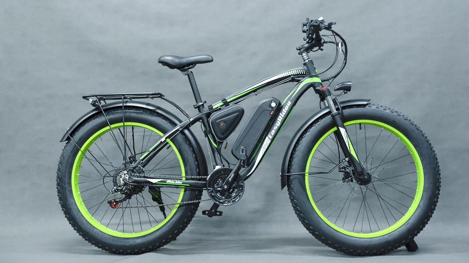 EasyRider 1kwt Черно-зеленый - Электровелосипеды | iRide shop