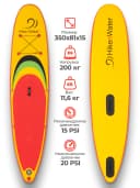 Hiken Water Wind SUP 11.5 Yellow фото 2