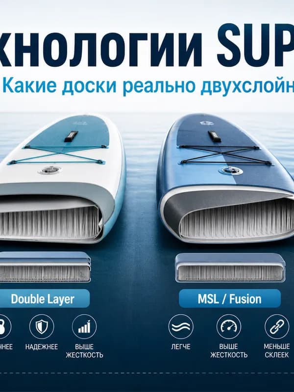 Однослойные, двухслойные, MSL и Woven MSL SUP-доски: как не дать себя обмануть на Ozon и Wildberries в 2026 году