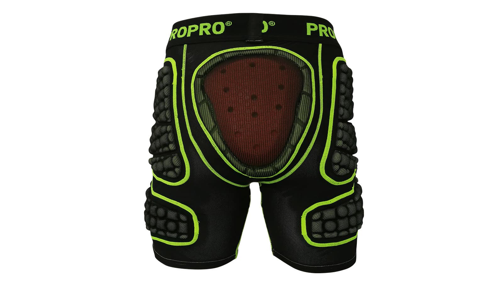 Защитные шорты PROPRO взрослые черно-салатовые - товар | iRide shop