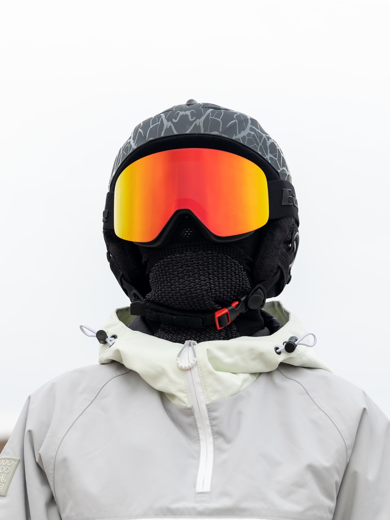Маска горнолыжная EasyRider BLACK цвет Красный - Маски горнолыжные | iRide shop