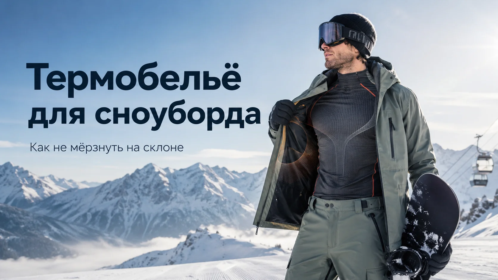 Термобельё для сноуборда: синтетика или мерино, какая плотность нужна и как не мёрзнуть