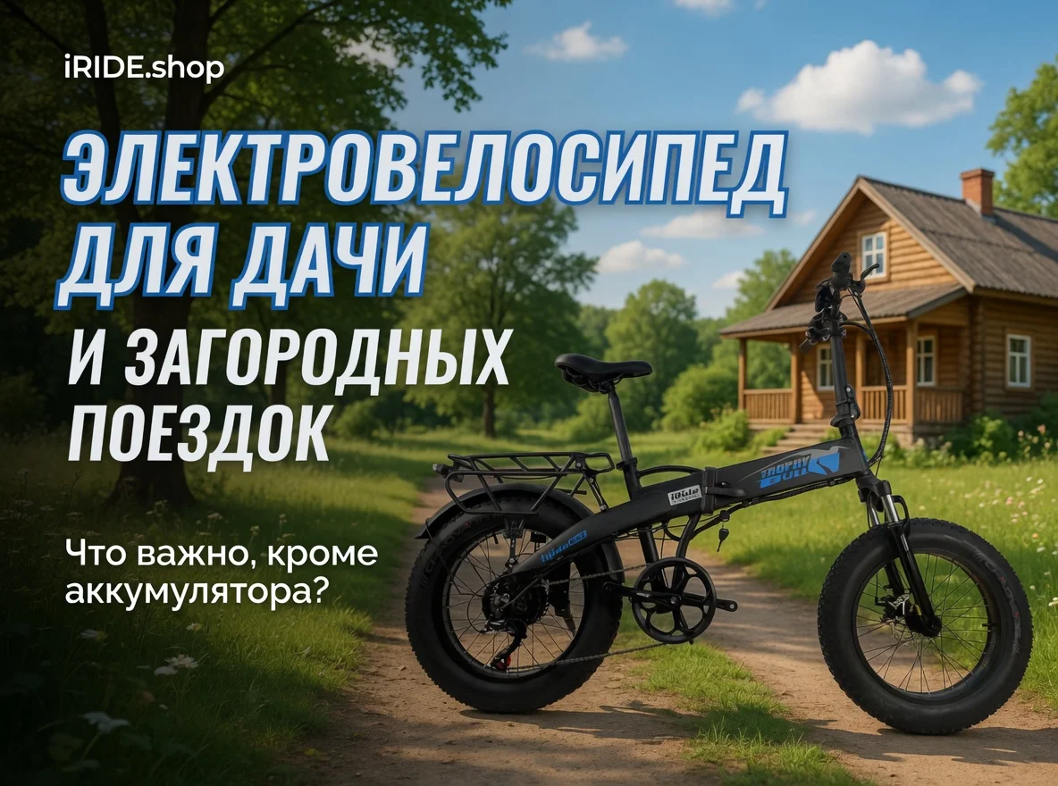 Электровелосипед для дачи и загородных поездок: что важно кроме аккумулятора