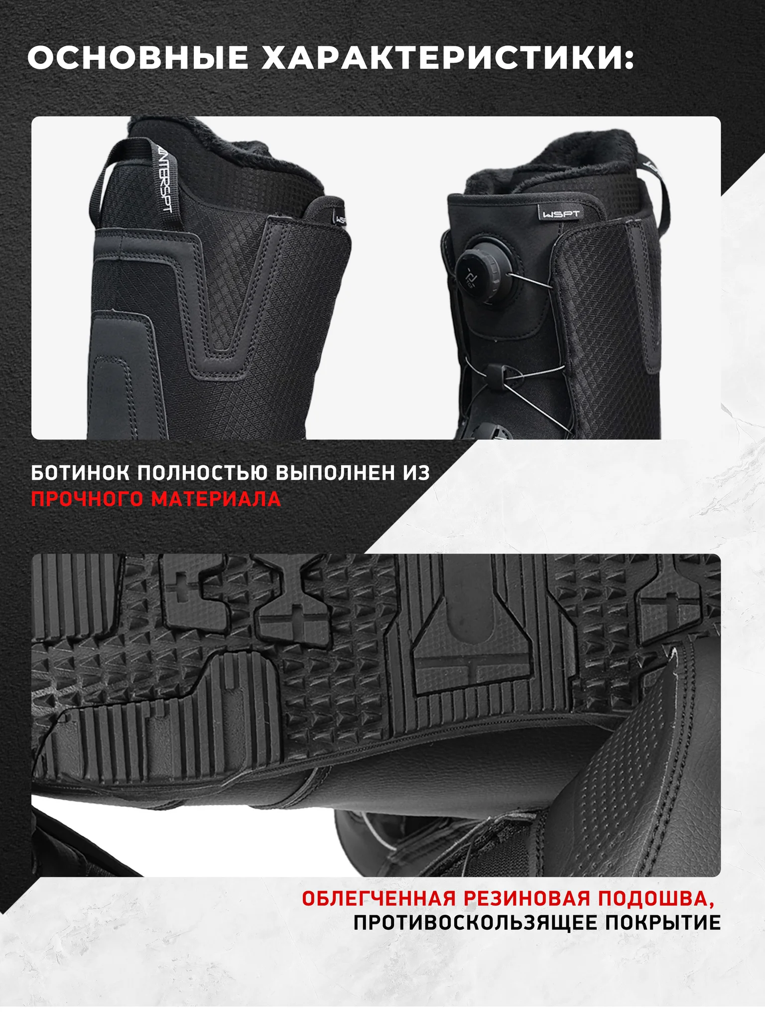 Ботинки сноубордические EasyRider 2028 Black - Ботинки сноубордические | iRide shop фото 3