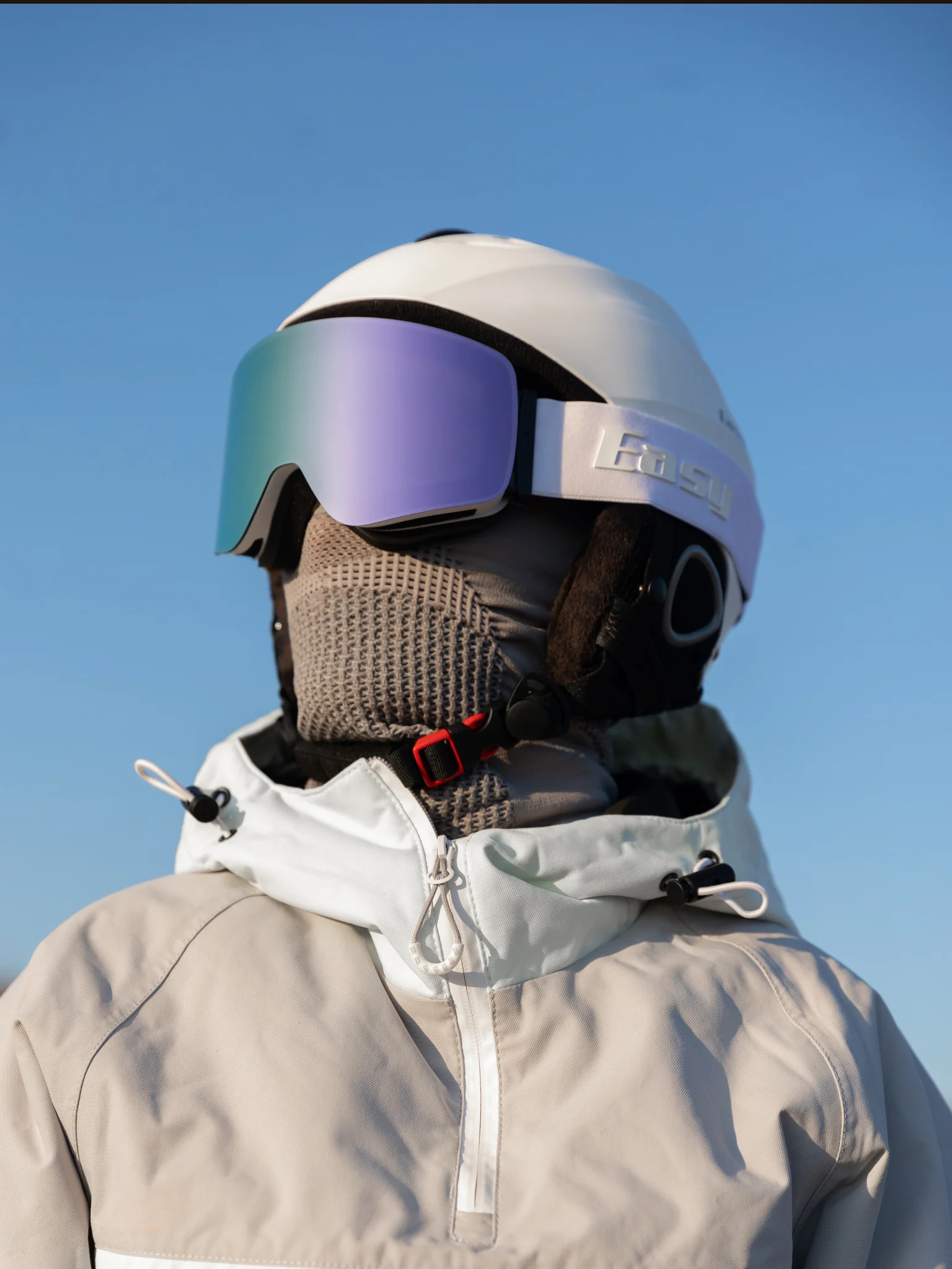 Маска горнолыжная EasyRider WHITE цвет серый - Маски горнолыжные | iRide shop фото 4
