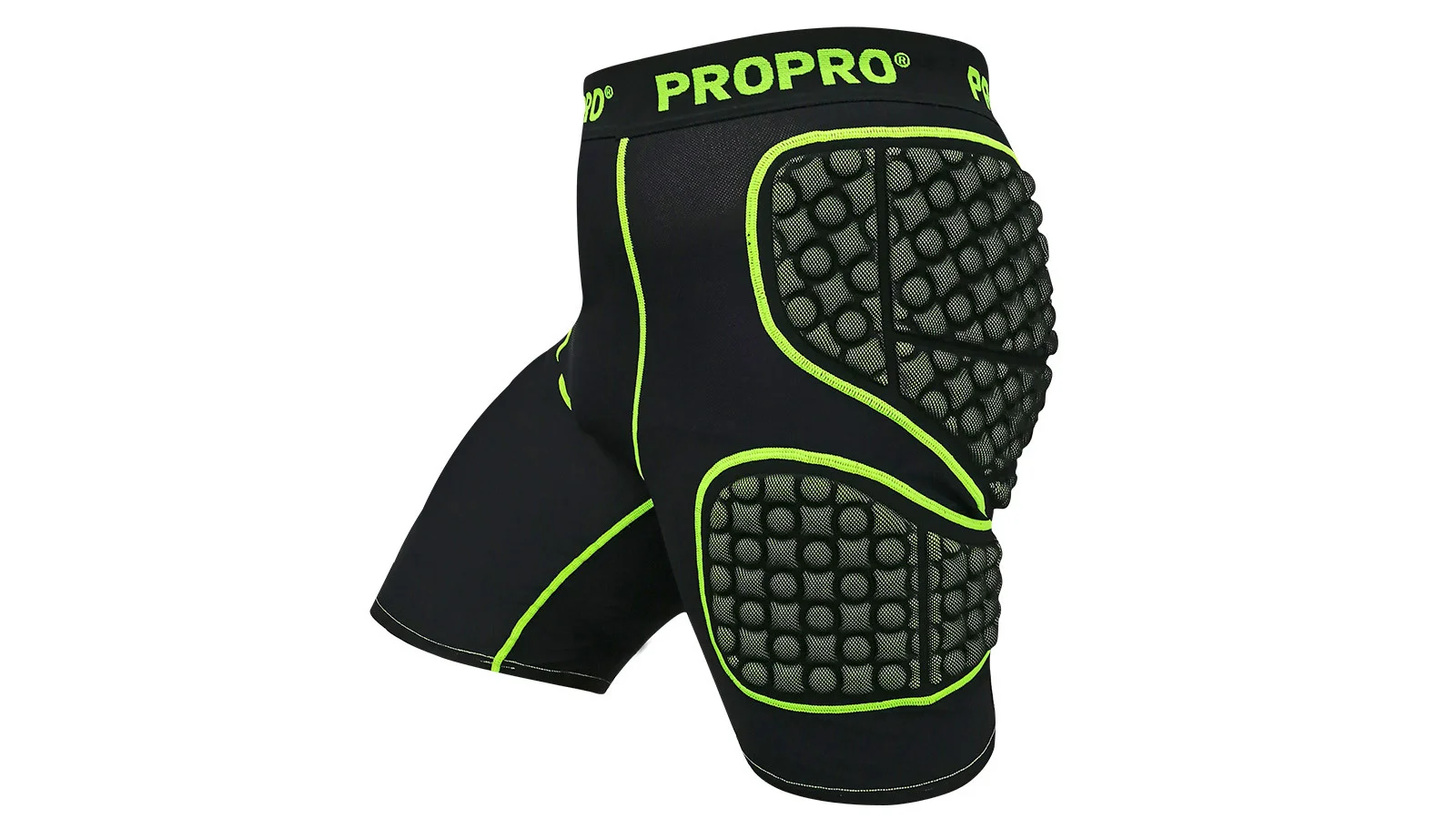 Защитные шорты PROPRO взрослые черно-салатовые - товар | iRide shop фото 3