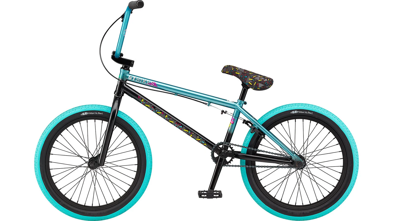 GT MERCADO TEAM 20.75 черно-голубой - BMX | iRide shop фото 2