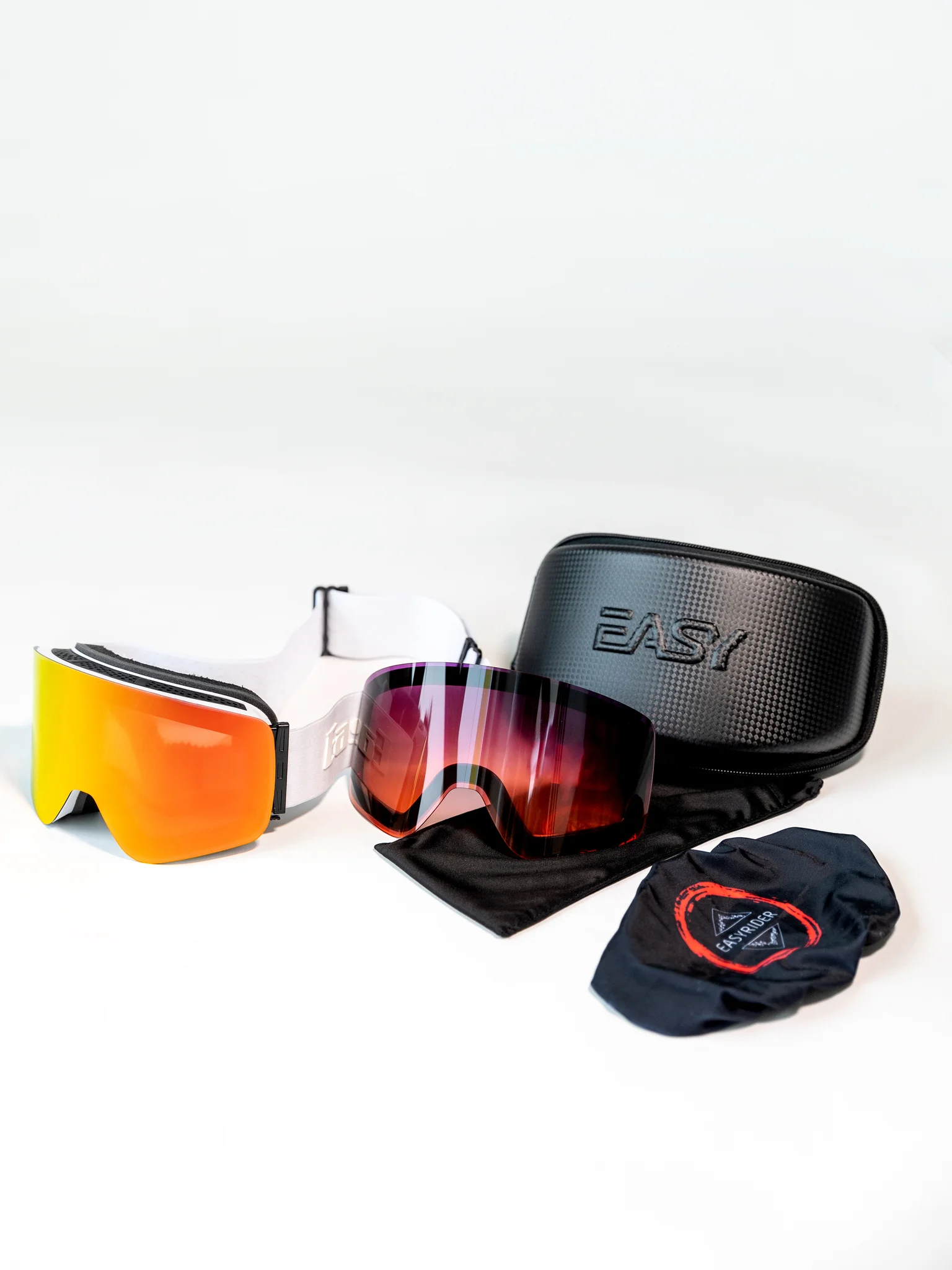 Маска горнолыжная EasyRider WHITE цвет красный - Маски горнолыжные | iRide shop фото 7