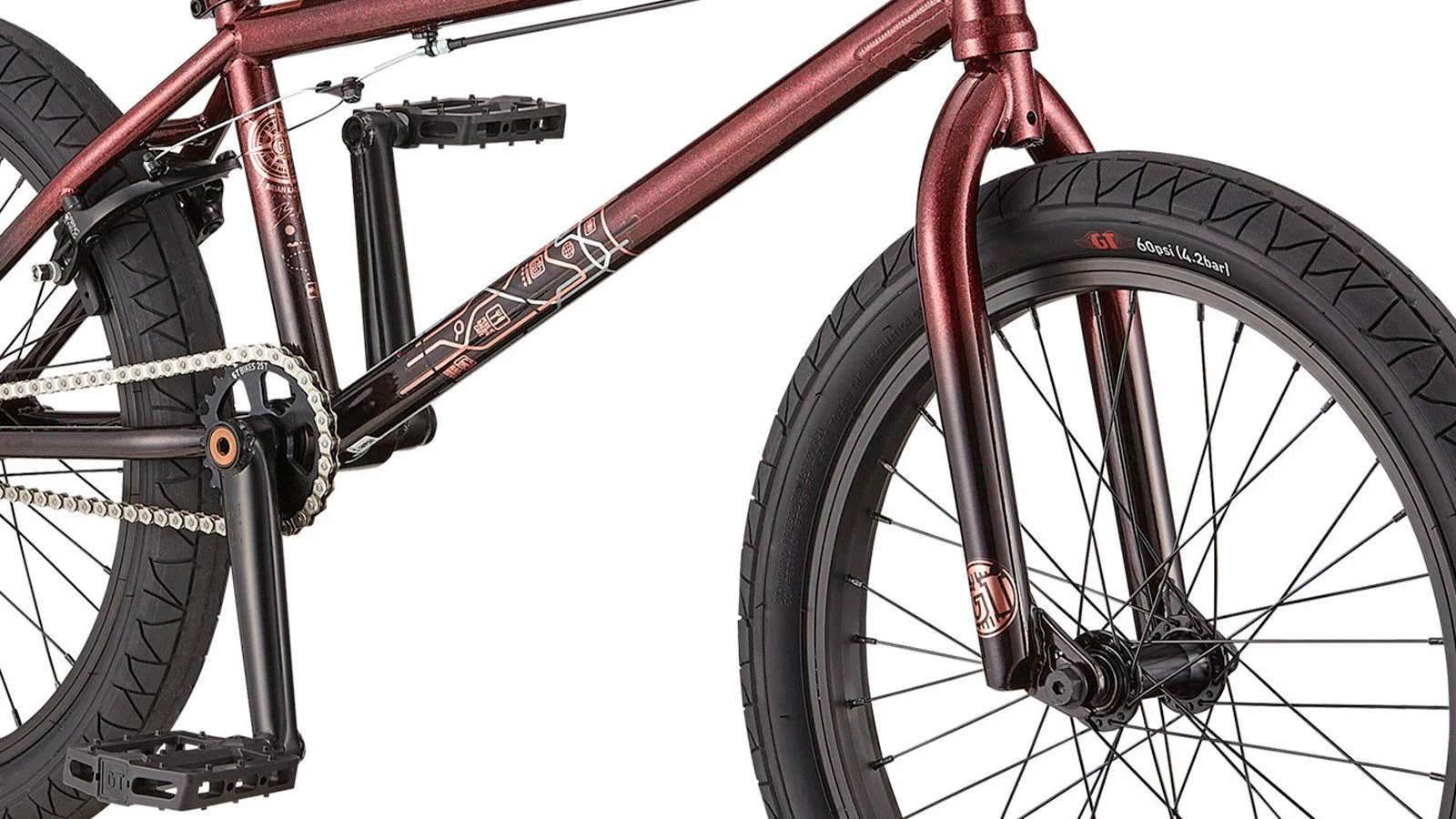 GT BK TEAM SIGNATURE 21" Шоколадный - BMX | iRide shop фото 6