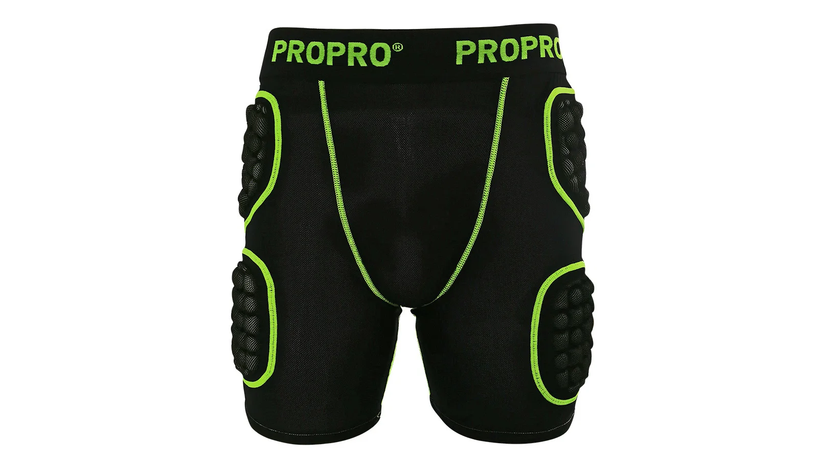 Защитные шорты PROPRO взрослые черно-салатовые - товар | iRide shop фото 2