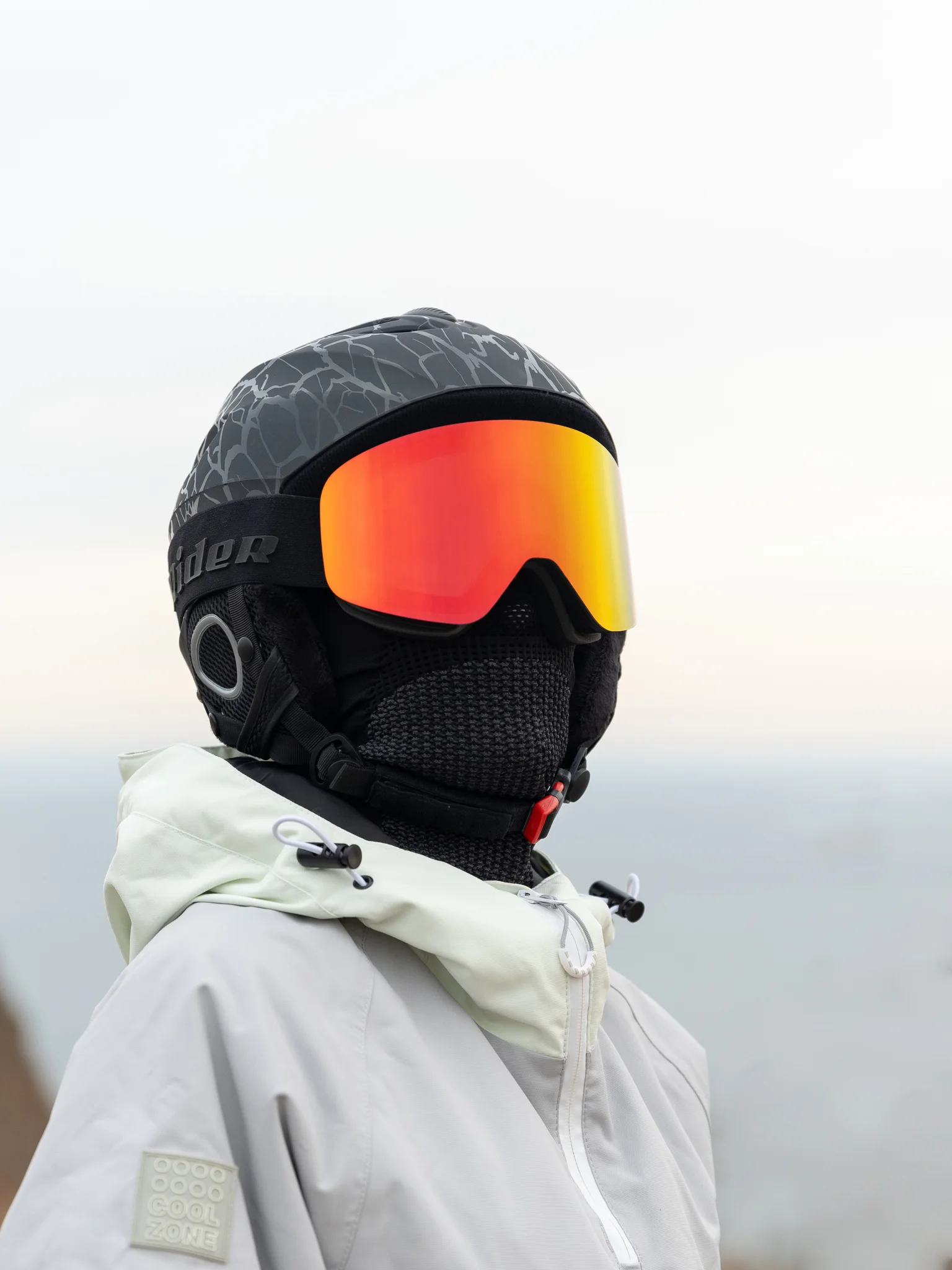 Маска горнолыжная EasyRider BLACK цвет Красный - Маски горнолыжные | iRide shop фото 3