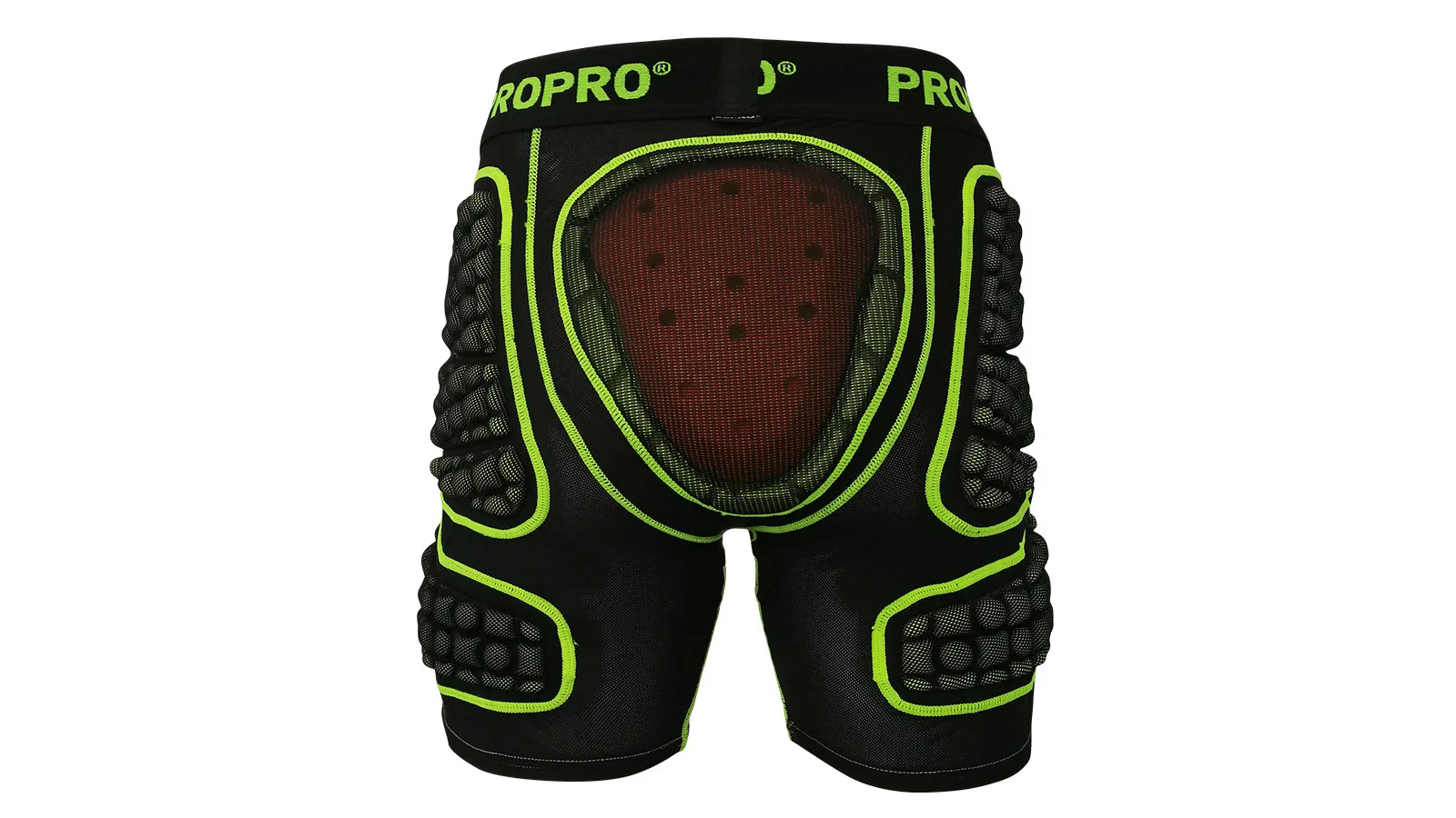 Защитные шорты PROPRO взрослые черно-салатовые - товар | iRide shop
