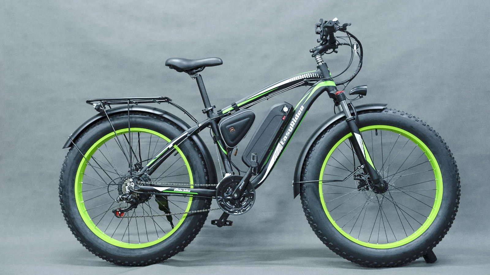 EasyRider 1kwt Черно-зеленый - Электровелосипеды | iRide shop