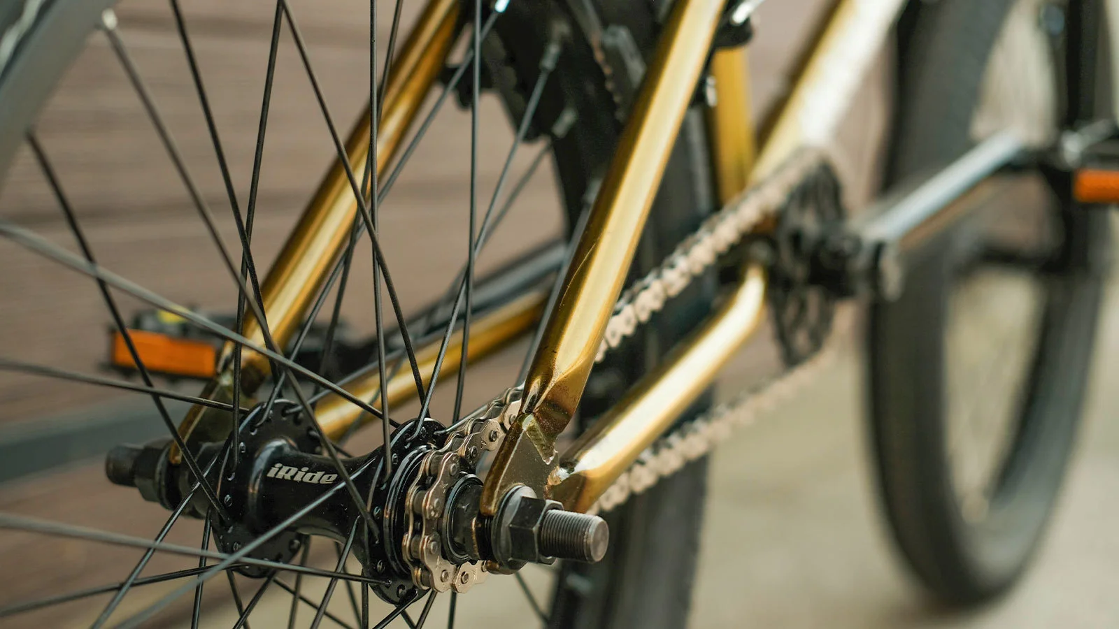 EasyRider 20' CROMO Gloss Translucent Yellow - BMX | iRide shop фото 6