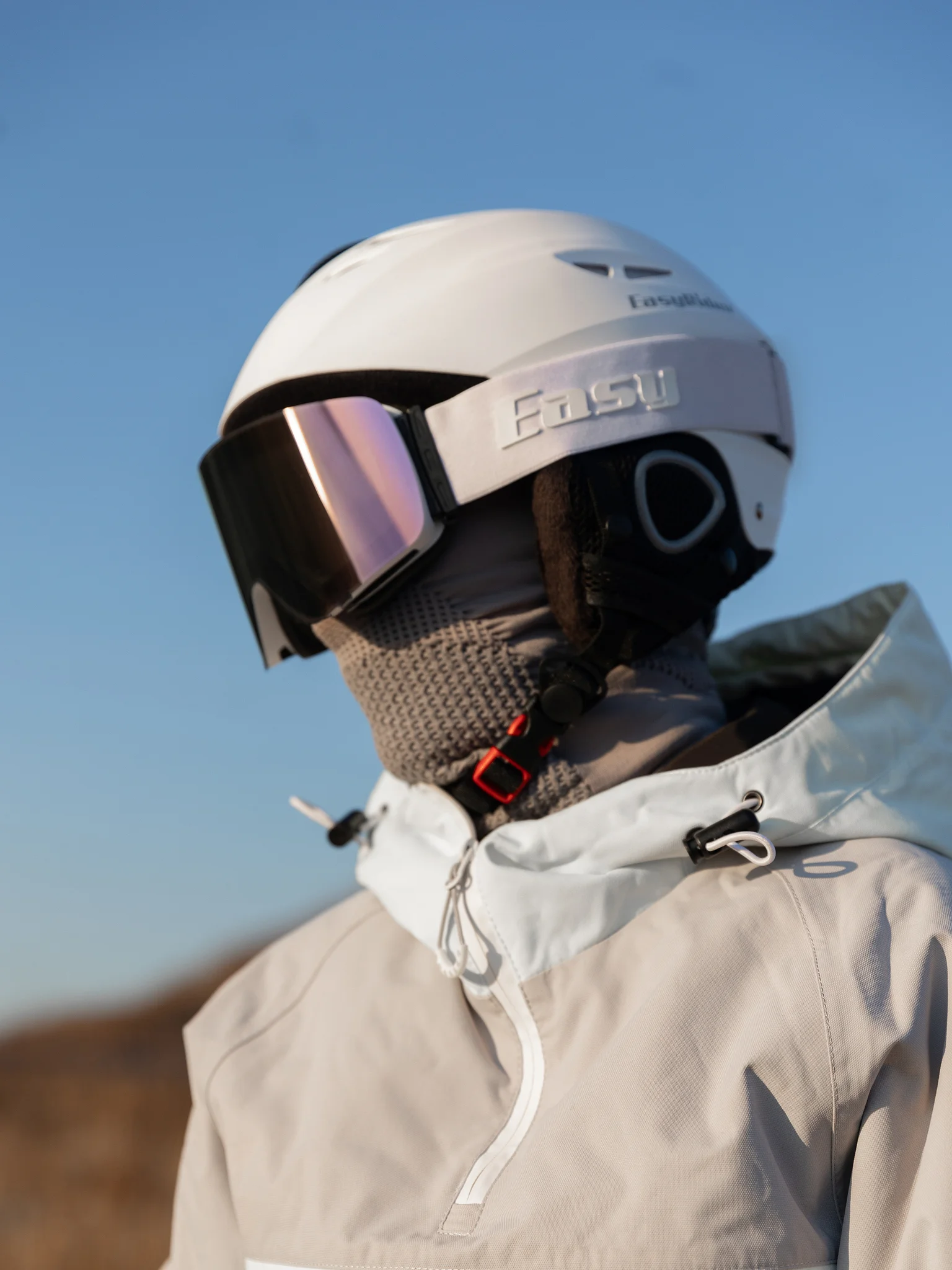 Маска горнолыжная EasyRider WHITE цвет серый - Маски горнолыжные | iRide shop фото 5