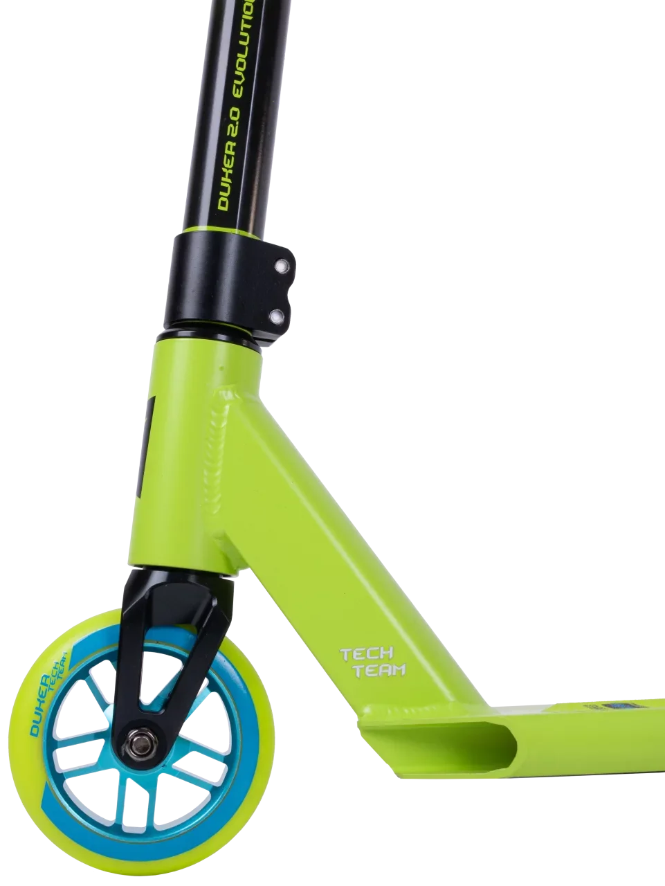 Трюковой самокат TechTeam Duker 2.0 Neon Green