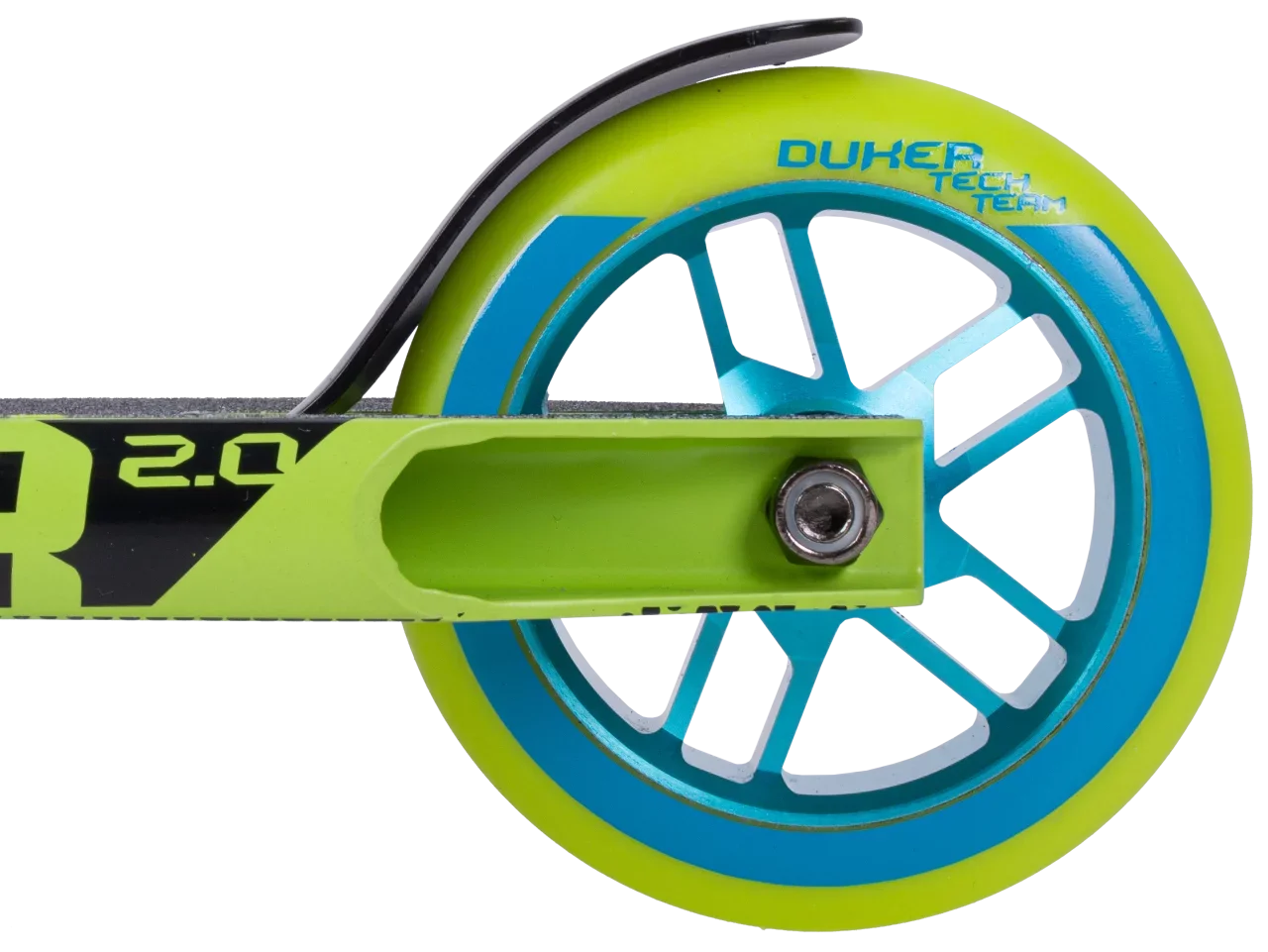 Трюковой самокат TechTeam Duker 2.0 Neon Green
