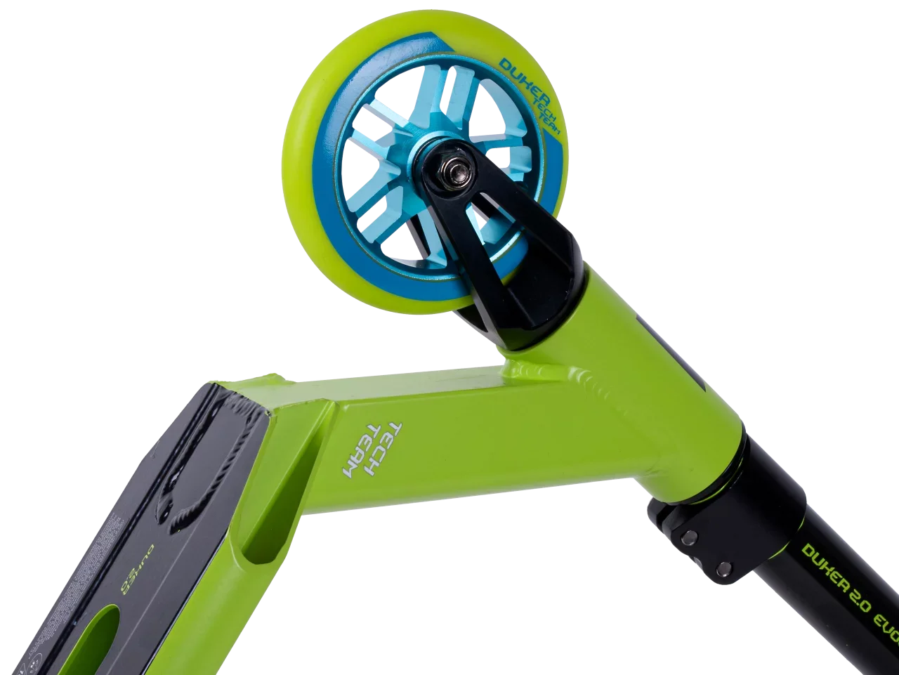Трюковой самокат TechTeam Duker 2.0 Neon Green